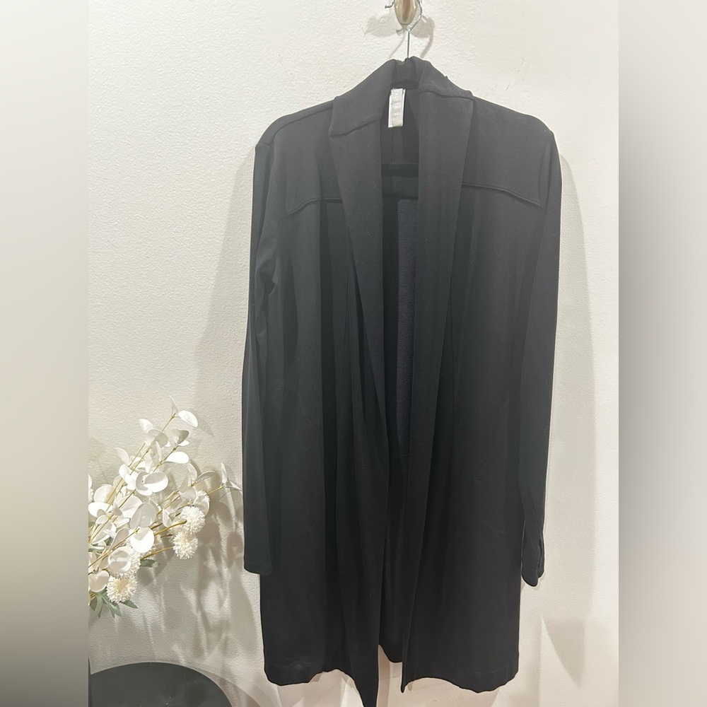 ATHLETA super cozy long black cardigan